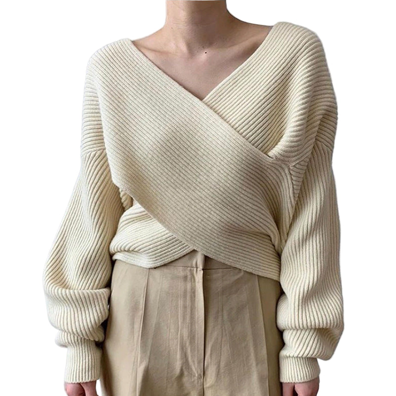 Valentina™ | Pull in maglia incrociata chic