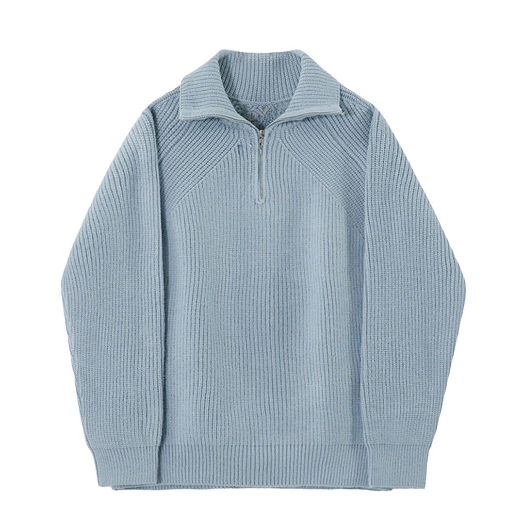 Valentina™ | Pullover Azure a quarti di zip.