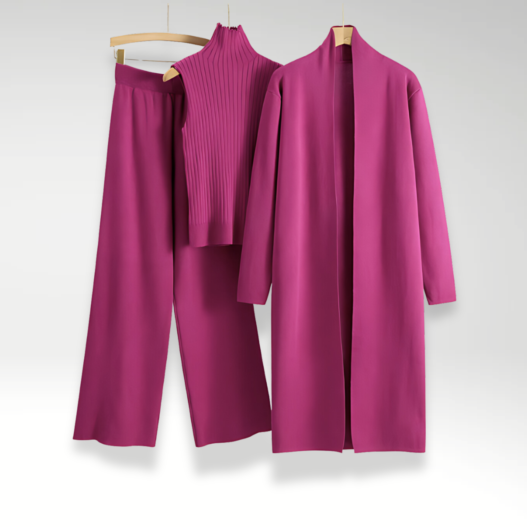 Valentina™ | Completo tre pezzi in maglia Luxe