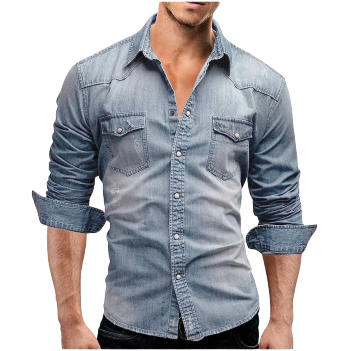 Valentina™ | Camicia in denim dallo stile moderno