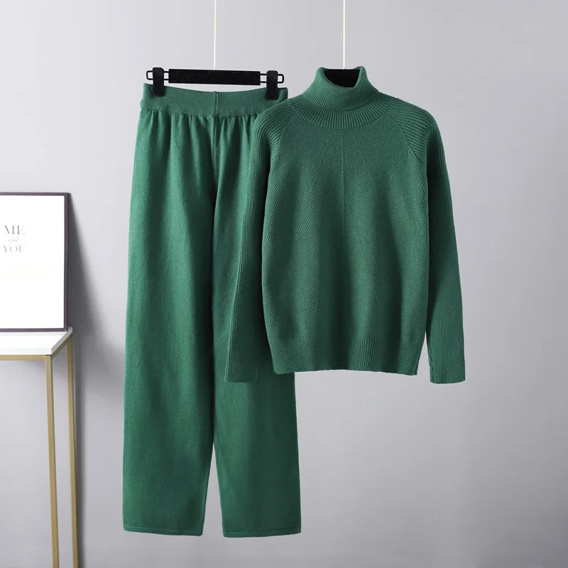 Valentina™ | Completo due pezzi Lounge in maglia a treccia