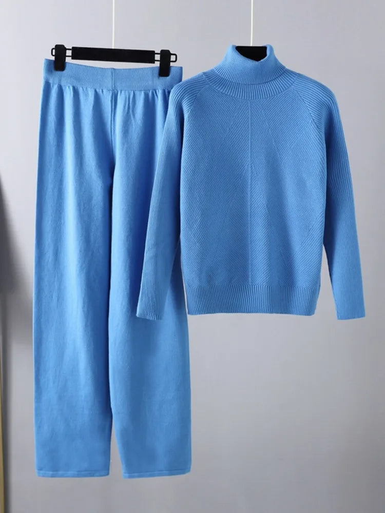 Valentina™ | Completo due pezzi Lounge in maglia a treccia