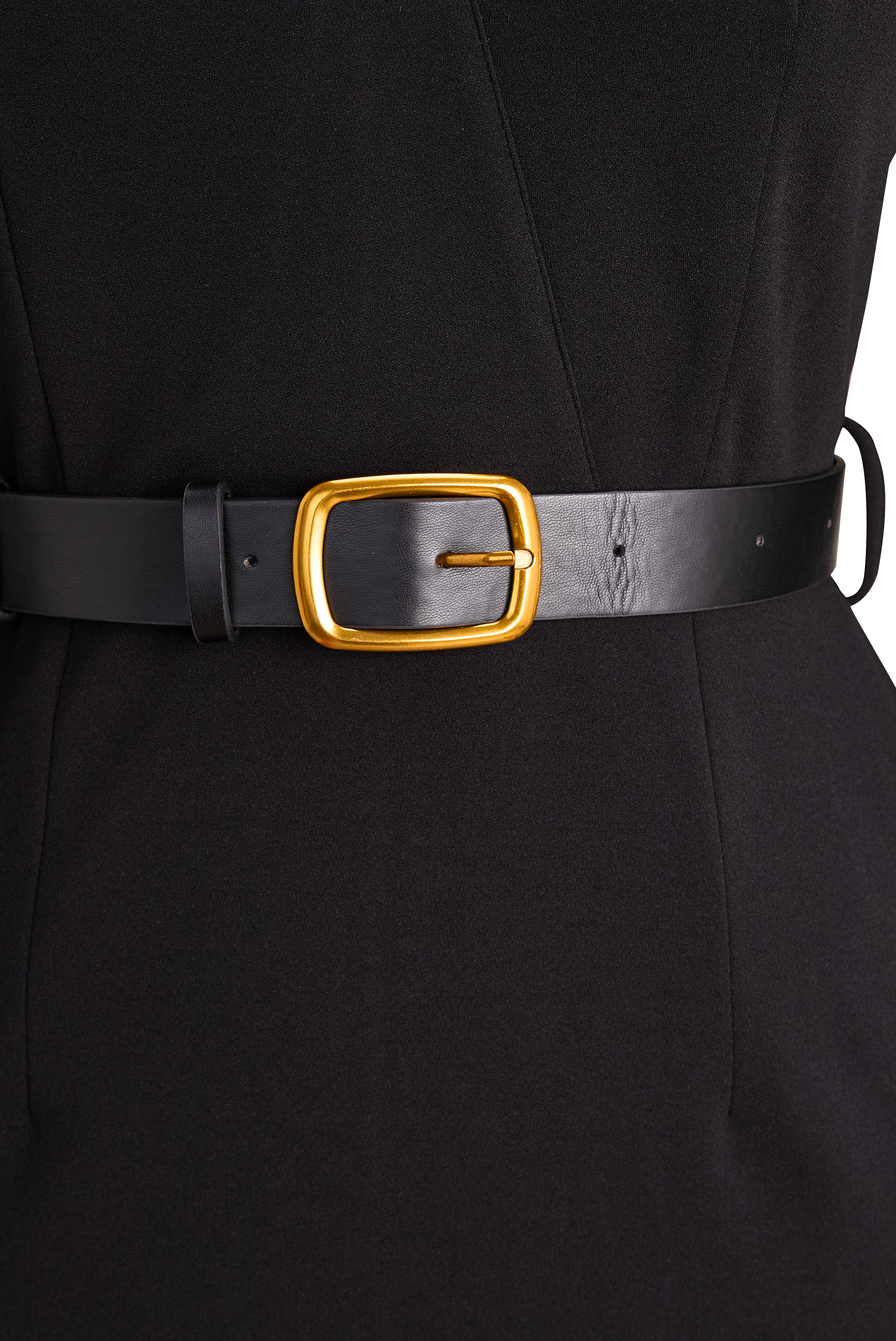 Valentina™ | Abito Nero Raffinato con Cintura