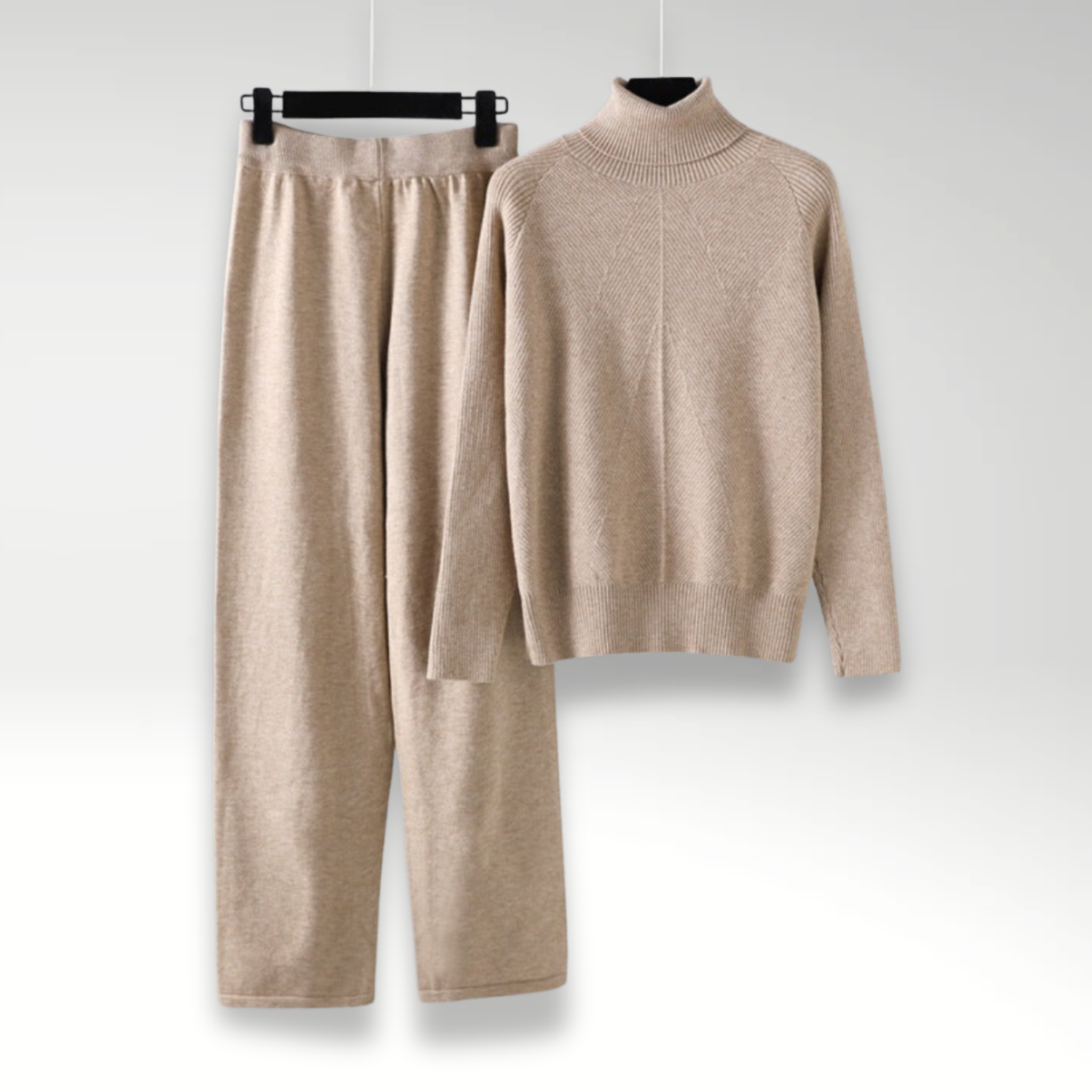 Valentina™ | Completo due pezzi Lounge in maglia a treccia