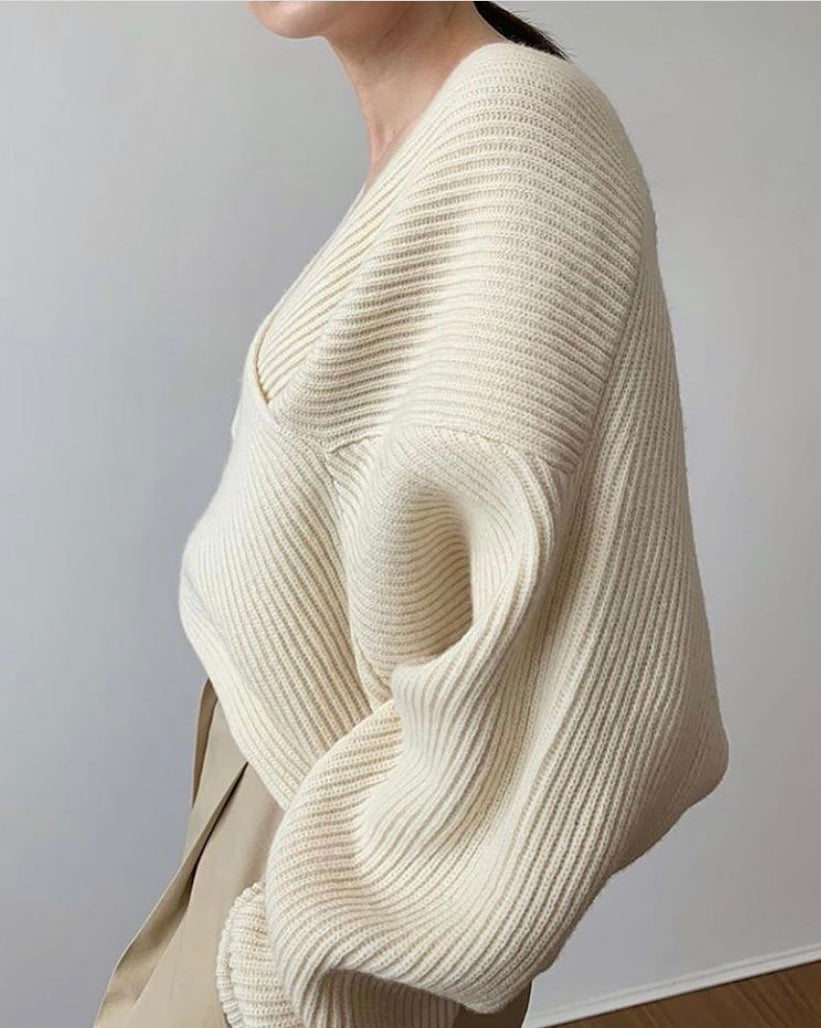 Valentina™ | Pull in maglia incrociata chic
