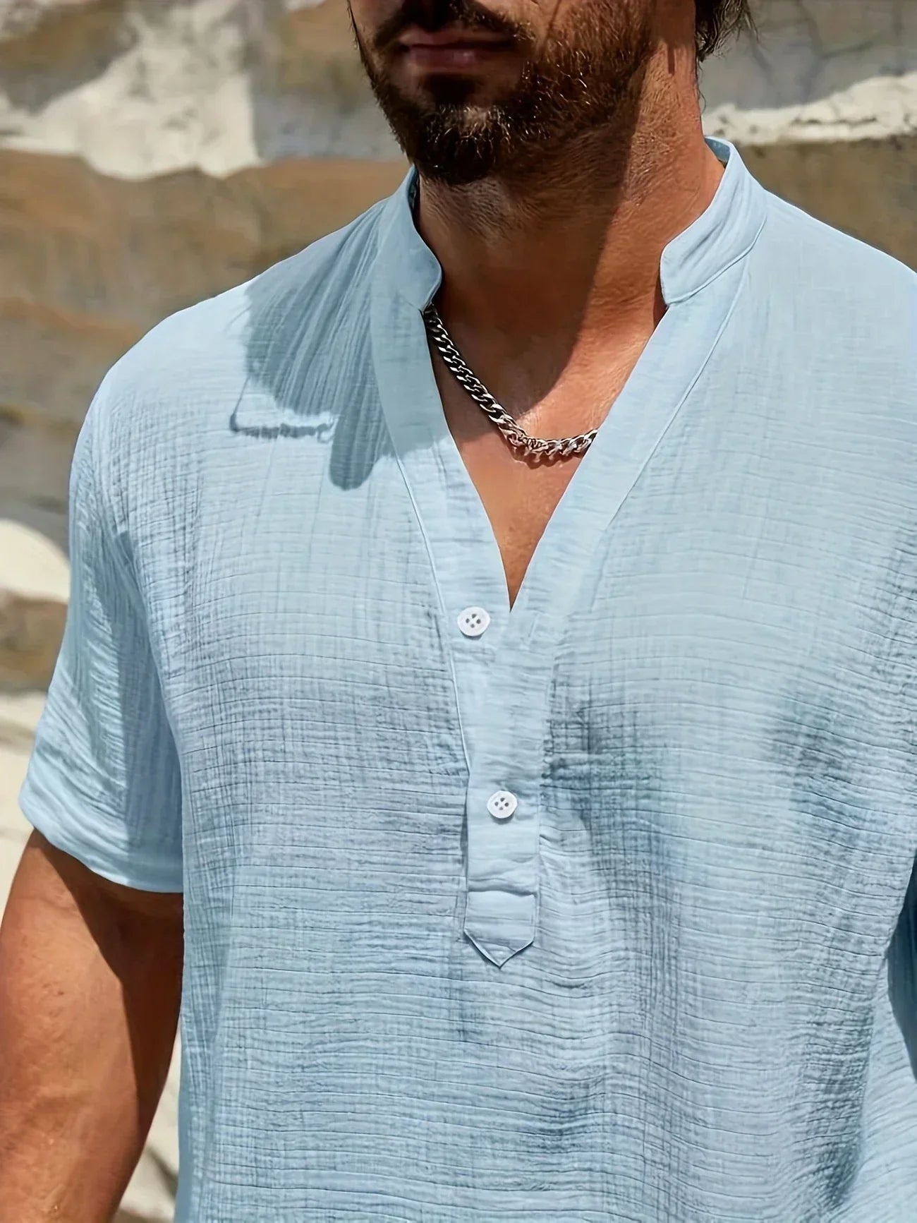 Valentina™ | Camicia estiva elegante con collo alto