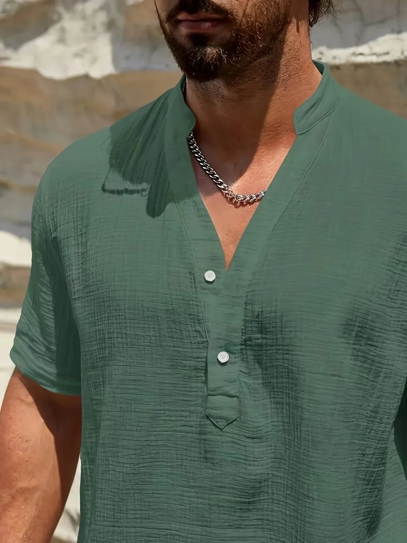 Valentina™ | Camicia estiva elegante con collo alto