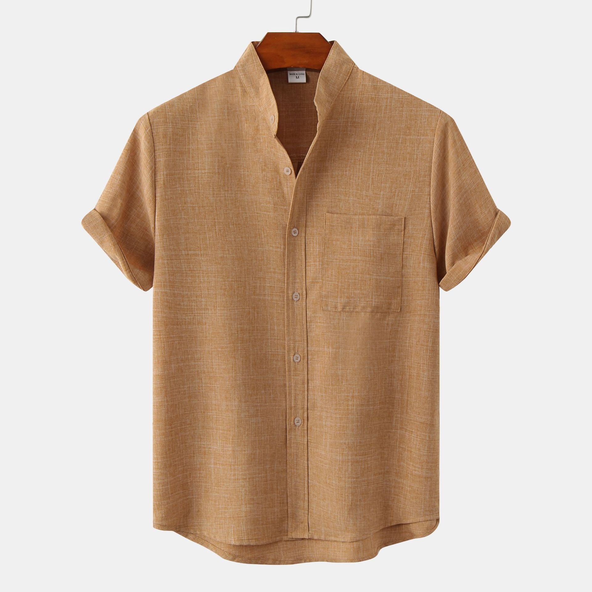 Valentina™ | Camicia in cotone unita con bottoni.