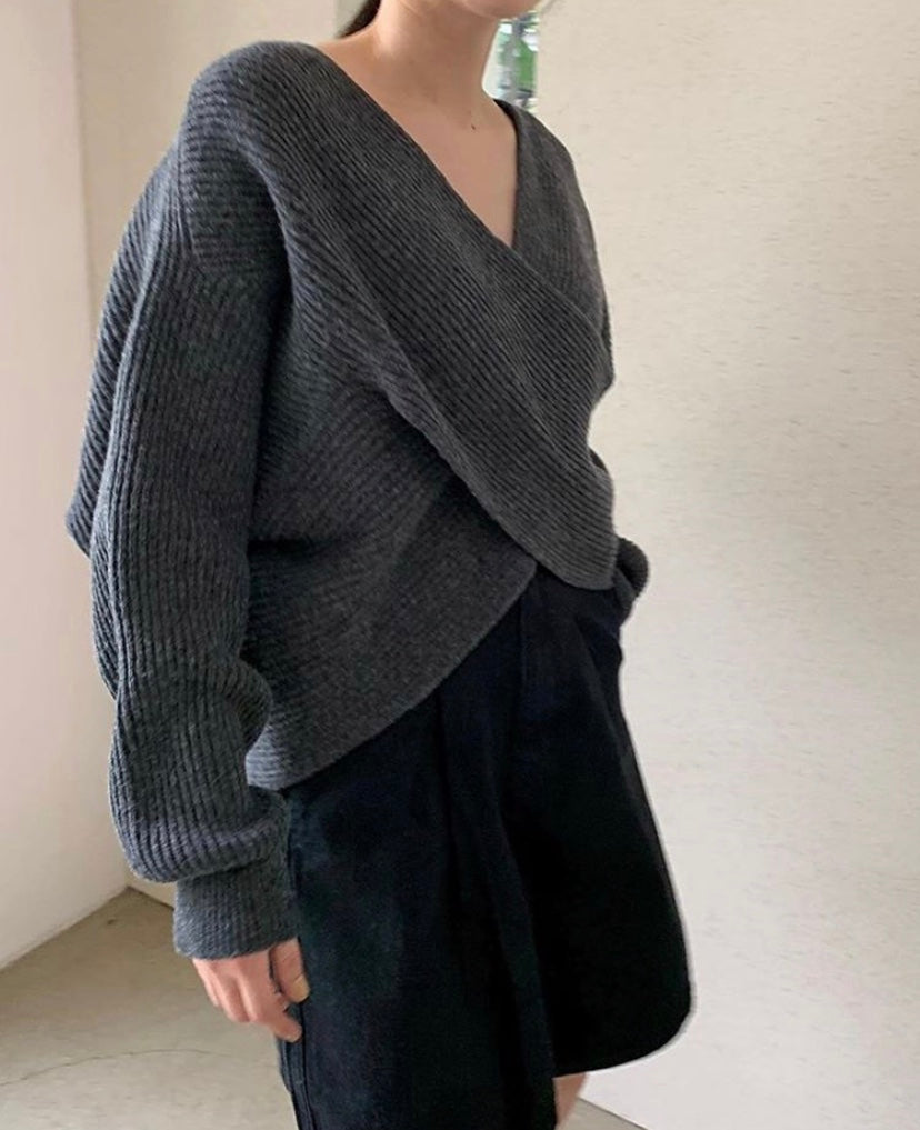 Valentina™ | Pull in maglia incrociata chic