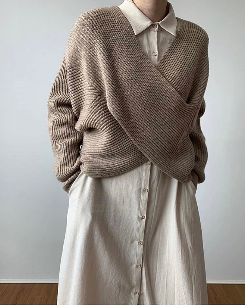 Valentina™ | Pull in maglia incrociata chic
