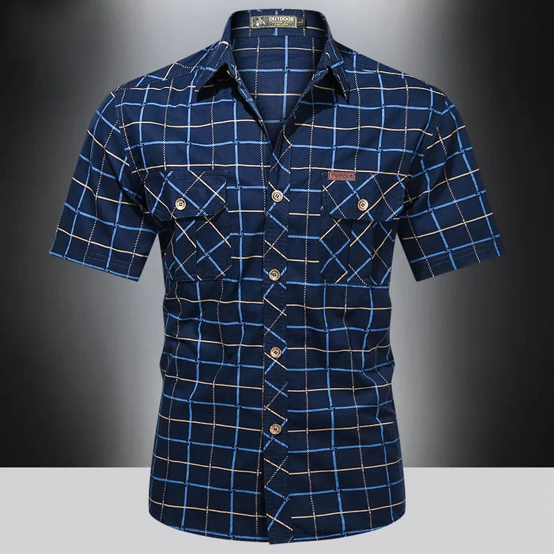 Valentina™ | Camicia elegante a maniche corte a quadri