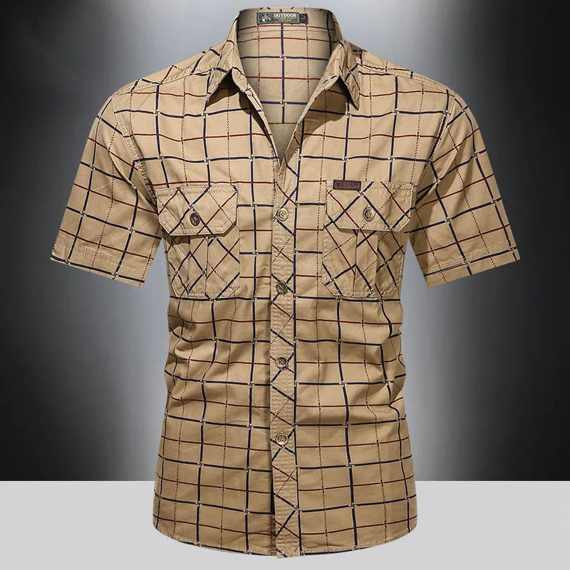Valentina™ | Camicia elegante a maniche corte a quadri