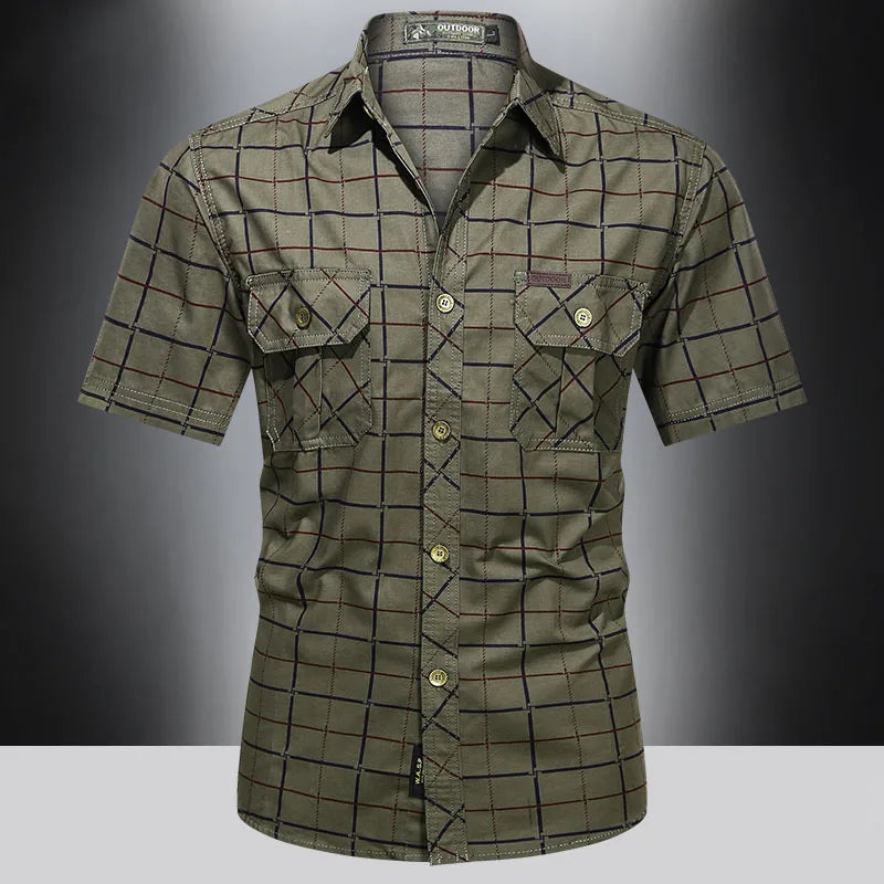 Valentina™ | Camicia elegante a maniche corte a quadri
