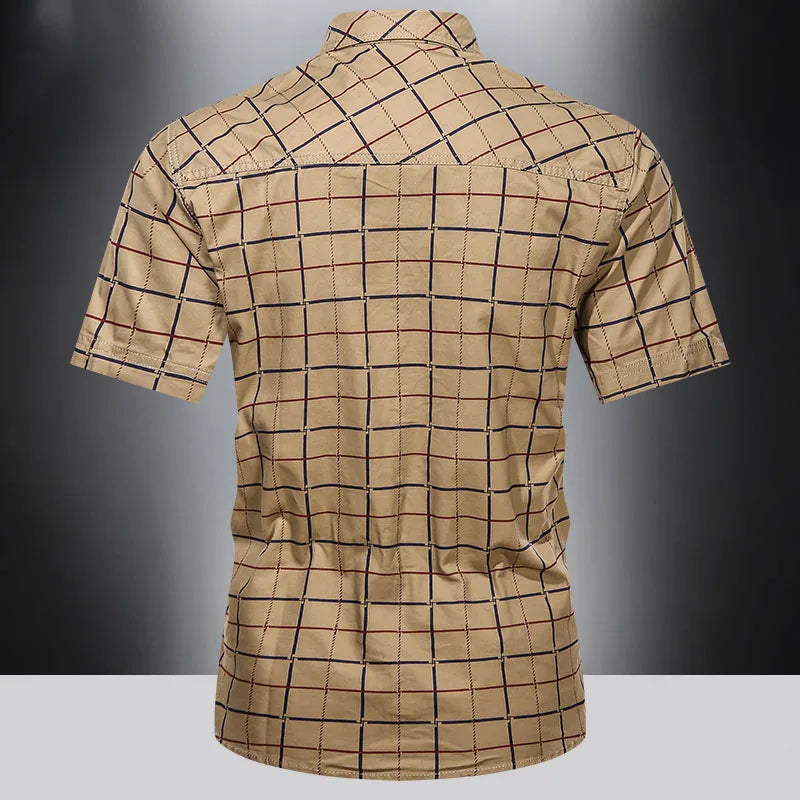 Valentina™ | Camicia elegante a maniche corte a quadri