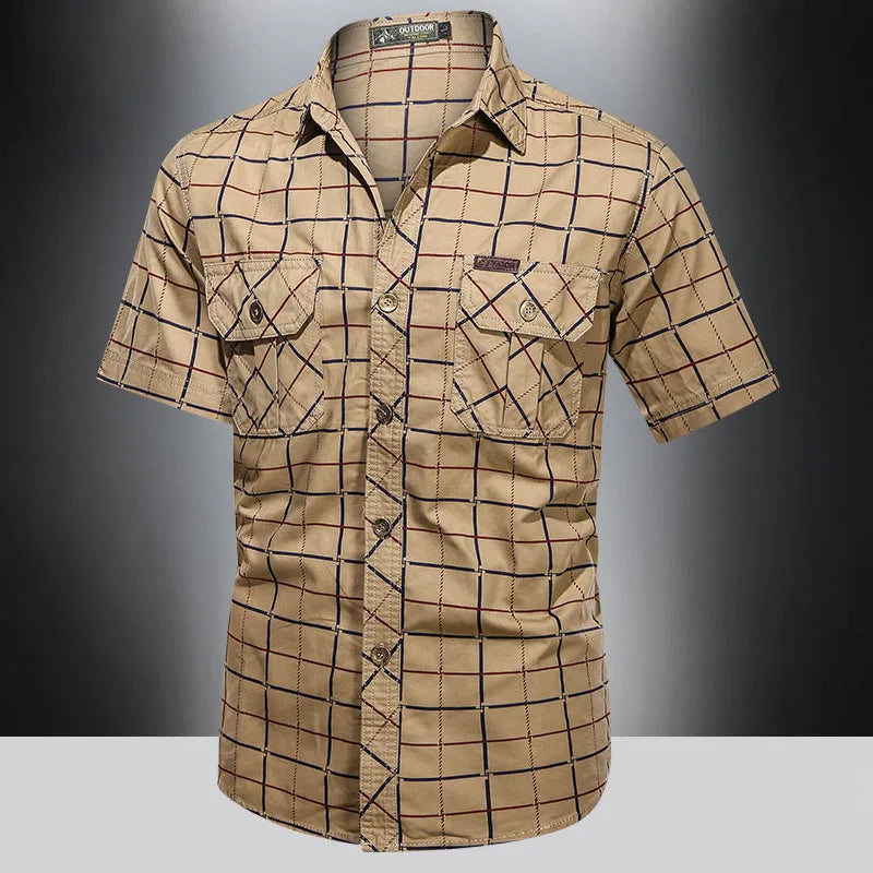 Valentina™ | Camicia elegante a maniche corte a quadri