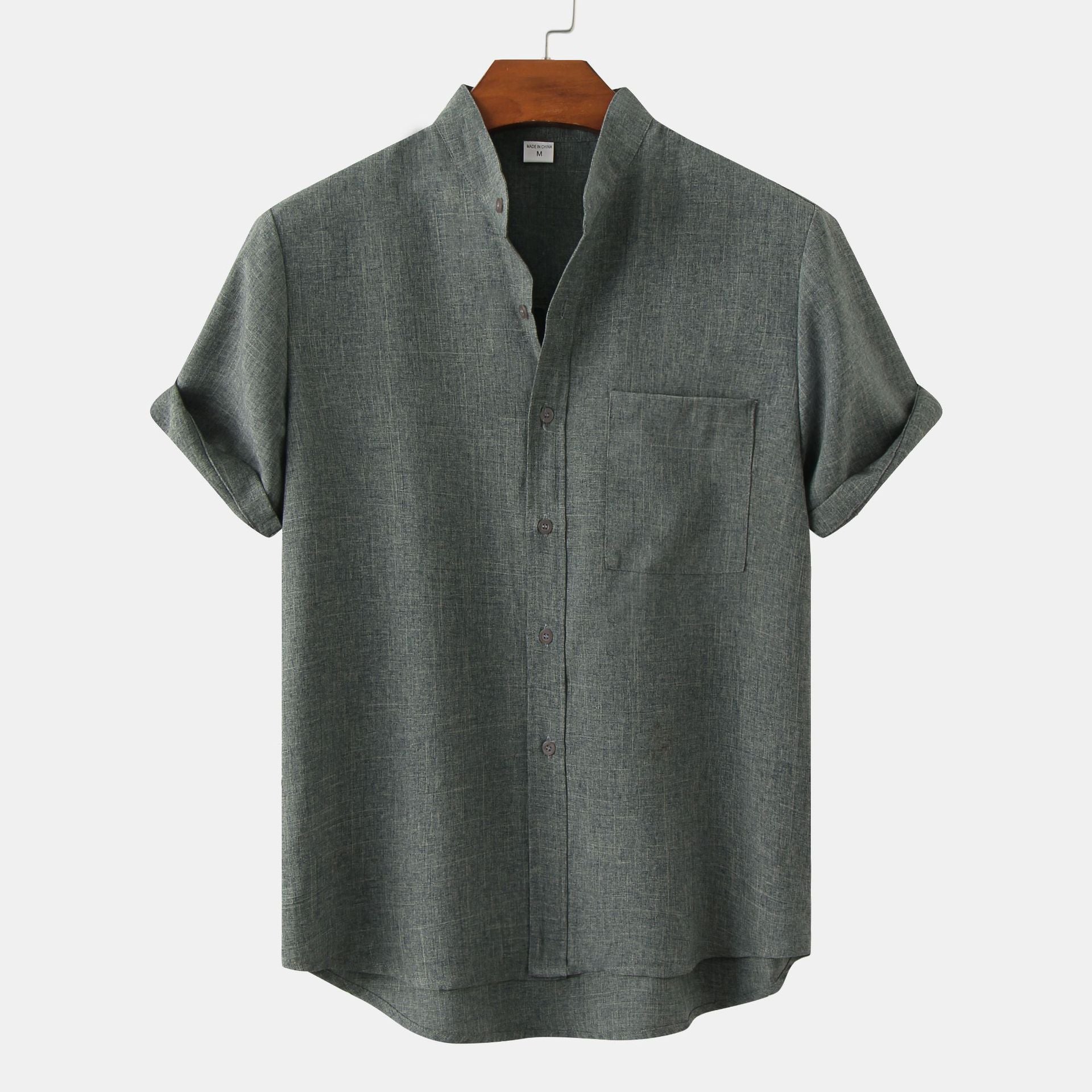 Valentina™ | Camicia in cotone unita con bottoni.