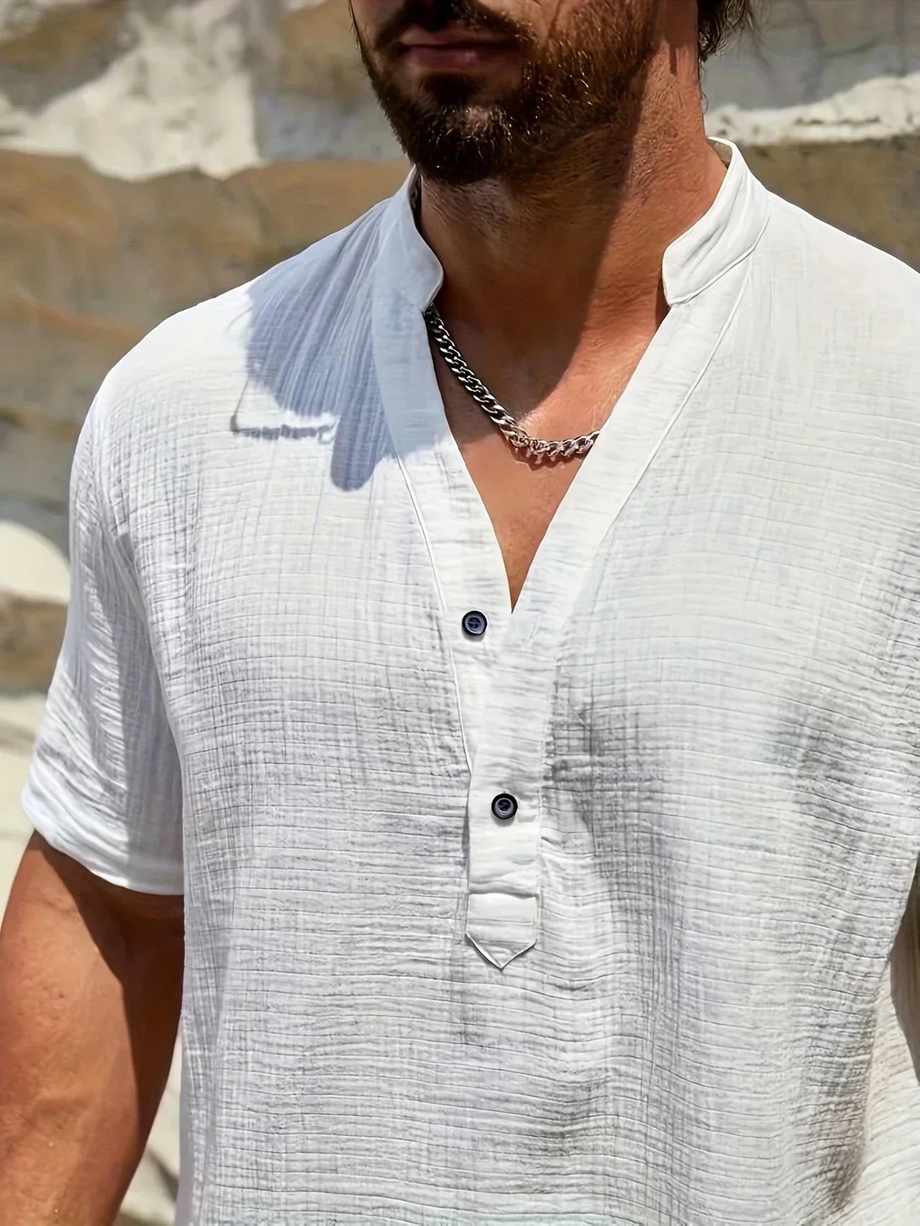 Valentina™ | Camicia estiva elegante con collo alto