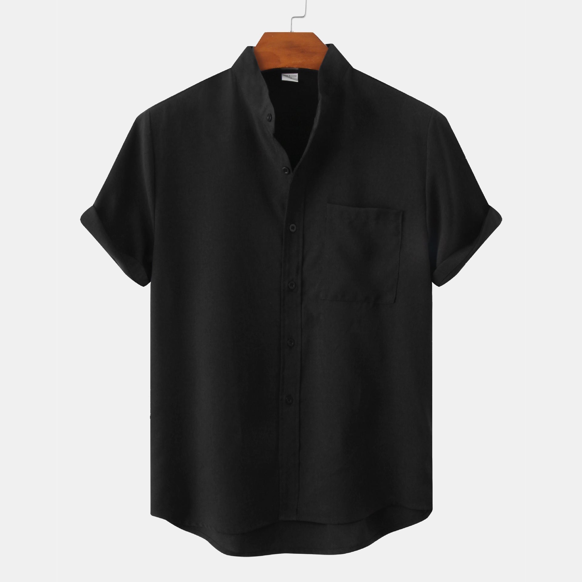 Valentina™ | Camicia in cotone unita con bottoni.