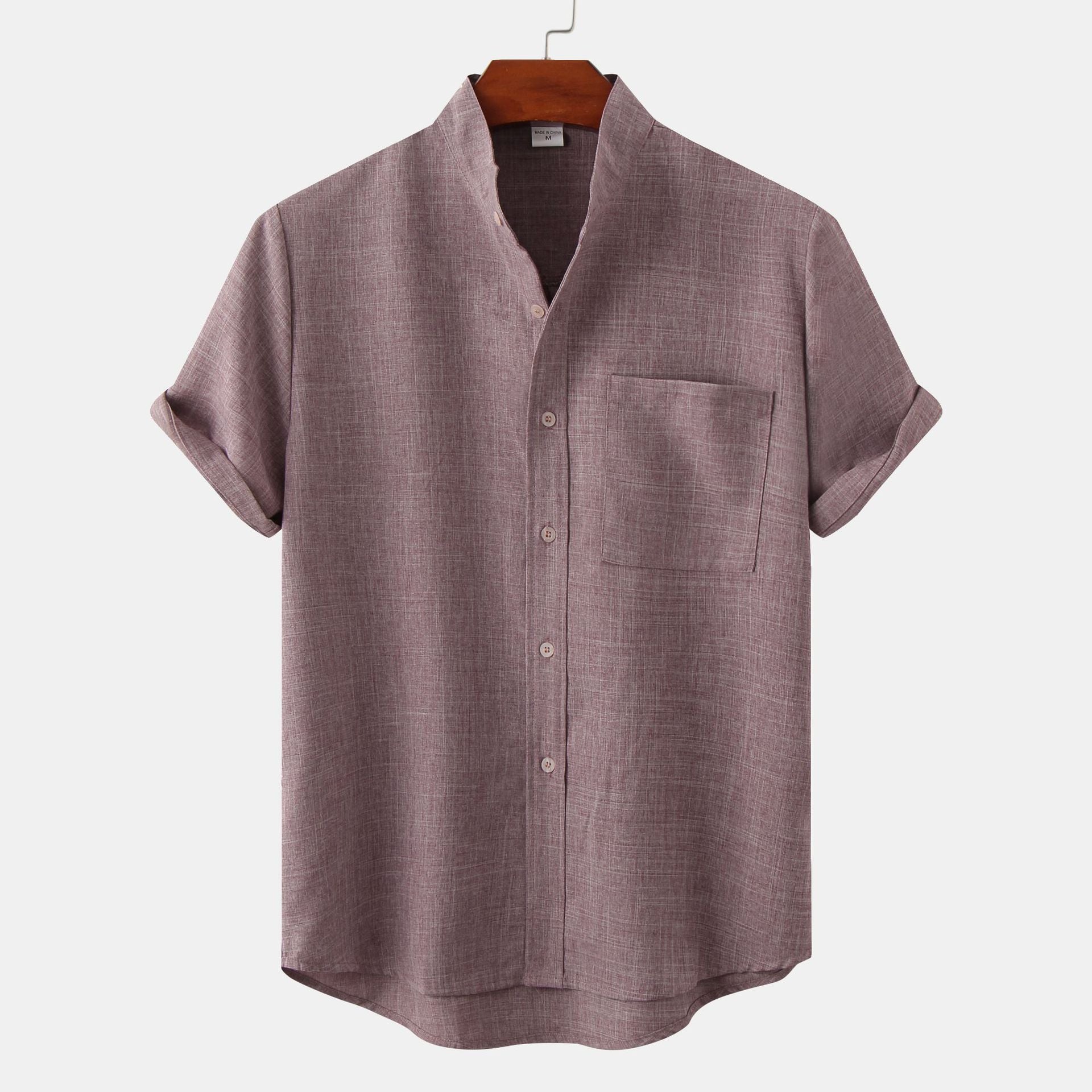 Valentina™ | Camicia in cotone unita con bottoni.