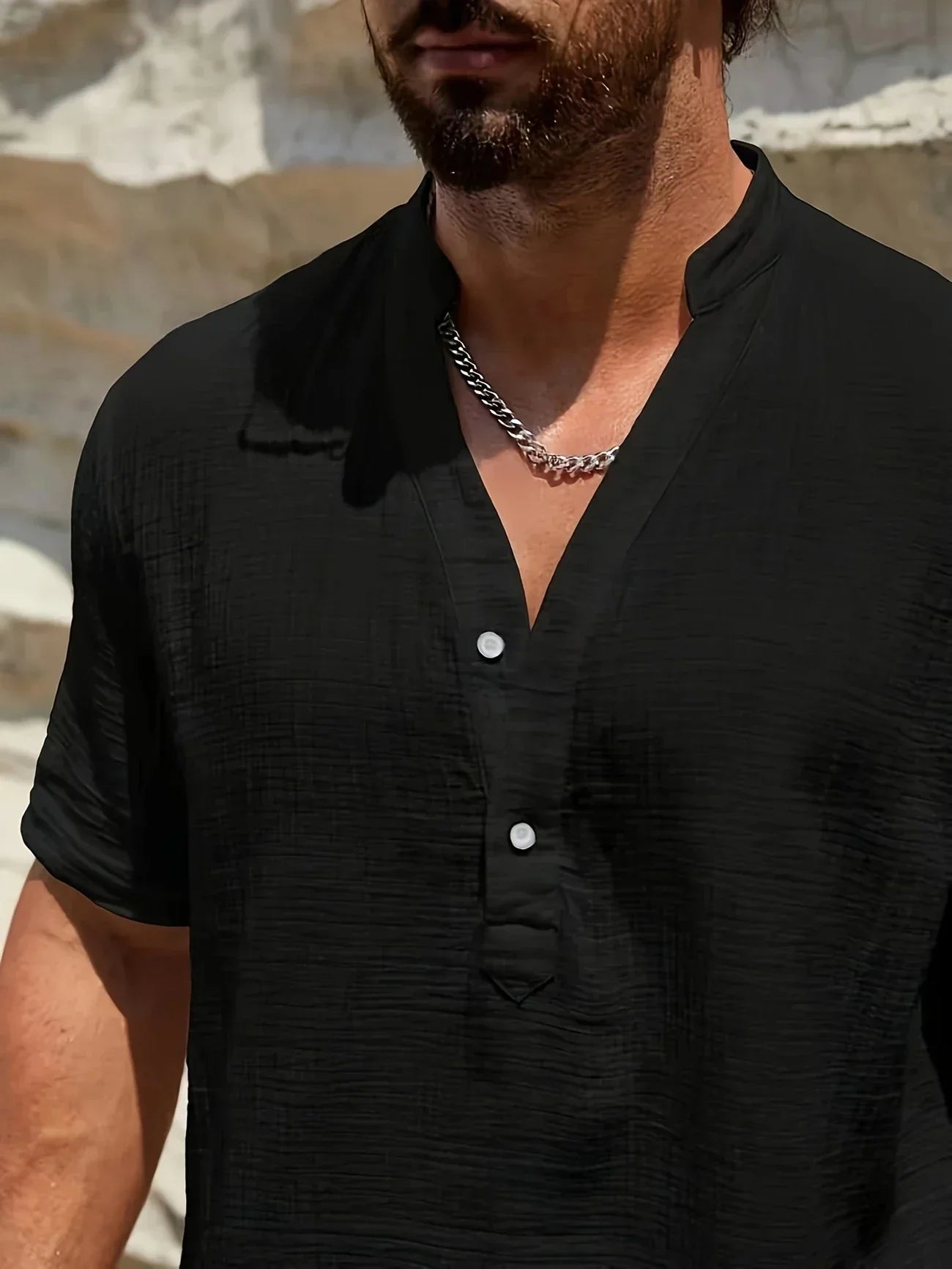 Valentina™ | Camicia estiva elegante con collo alto