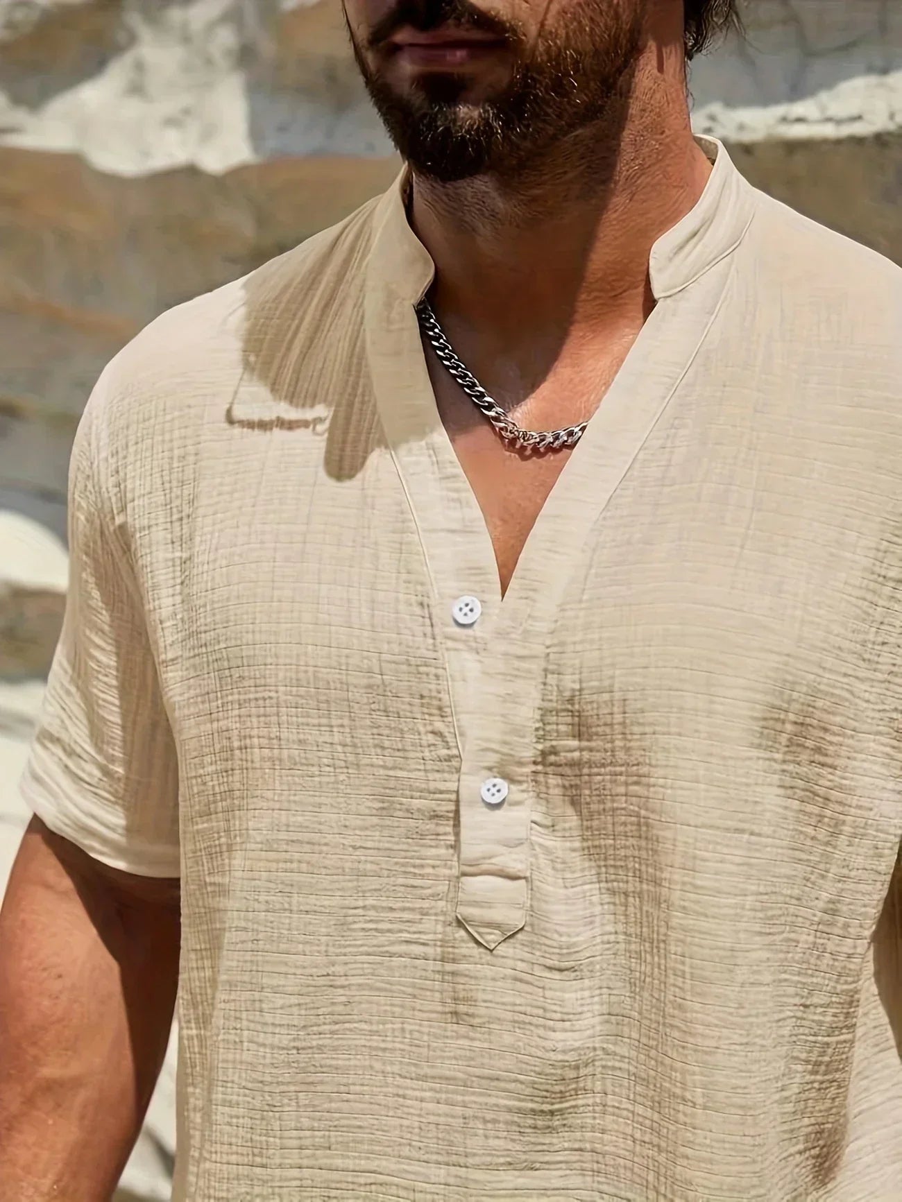 Valentina™ | Camicia estiva elegante con collo alto