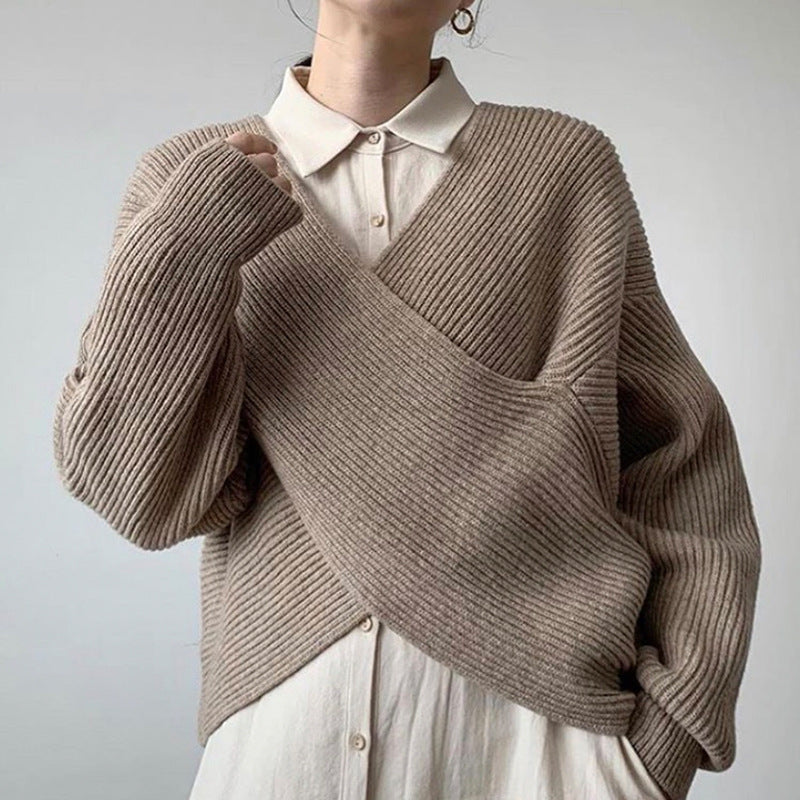Valentina™ | Pull in maglia incrociata chic